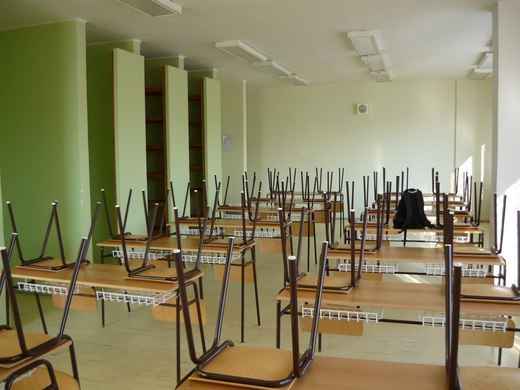 Malování tříd v SOŠ Podnikatelská, Trutnov